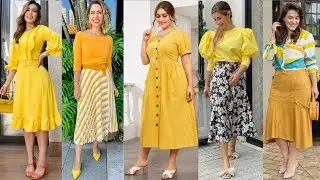 LOOKS CON EL COLOR AMARILLO// OUFITS  PARA IR A LA IGLESIA O DIFERENTES OCASIONES.