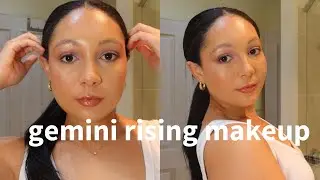 gemini rising/ascending makeup look | youthful, playful, pop to colour grwm