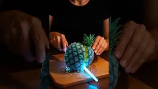 magic pineapple cut #asmr #shorts #aiart