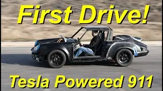 First Drive of a Tesla-Powered Porsche 911