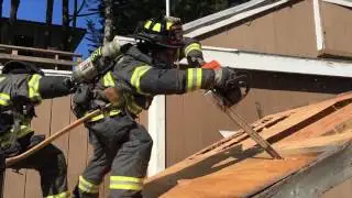 Daly City Fire - Probies venting roof prop
