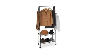 Rollgarderobe mit Ablage & Haken