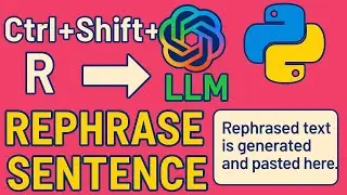 🚀 Rephrase Sentences with AI Using a Keyboard Shortcut! | LLaMA 3 Integration Demo