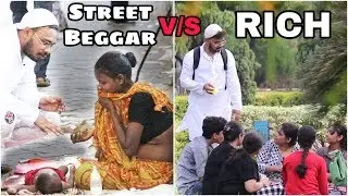 Asking Food For Ramzan | Street Beggar v/s Rich | Social Experiment in India | Funky Tv|