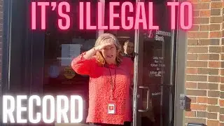Banker Thinks It&rsquo;s Illegal To Record A Bank From Public Sidewalk - First Amendment 