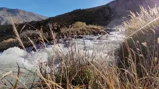 ► WHITE NOISE  | #1 Glacial or Mountain stream sound for relax, sleep or studying | Swiss alps, 4 h