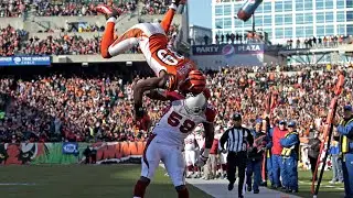 Jerome Simpson FRONT FLIP TOUCHDOWN!!! (Live reaction)