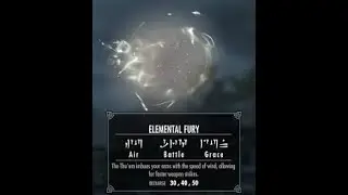 Maximizing the elemental fury shout! #skyrim