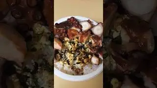 ⭐⭐⭐⭐⭐ Octopus Poke bowl in under 1min 😋🍣🐙