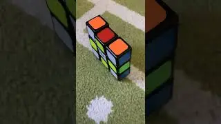 Checkerboard pattern on a floppy cube 1x3x3