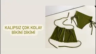 Kalıpsız bikini dikimi | kolay bikini | herkesin yapabileceği bikini dikimi