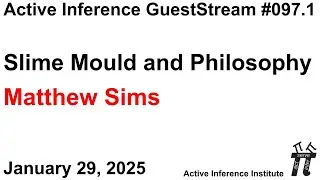 ActInf GuestStream 097.1 ~ Matthew Sims: Slime Mould and Philosophy