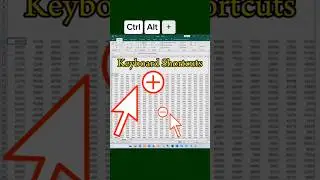 Keyboard Shortcut | Excel Zoom in & Zoom out Keyboard shortcut | #excel #keyboardshortcuts