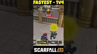 FASTEST 1v4 #scarfallgameplay #scarfallindia