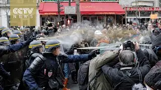 Paris student protest against labor law turns violent