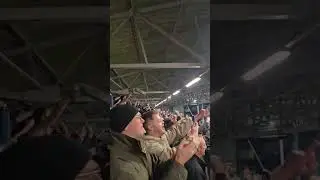 Fulham fans celebrate comeback vs Brentford 2:1 #premierleague #shorts #footballpassion