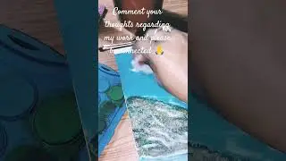 Water painting scenery with new techniques to draw cloud.#waterpainting #beginner #mountainview #art