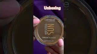 Unboxing @catrice.cosmetics Melted Sun cream bronzer #catrice #creambronzer #meltedsun #unboxing