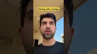 Orange jelly big food eating #food #eating #eatingsounds #mukbang