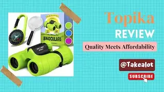 Topika 12x25 Compact Binoculars for Adults & Kids, Large View, Low Light