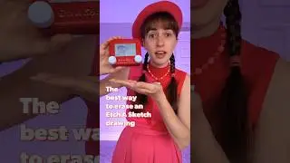 How to erase an Etch A Sketch drawing #etchasketch