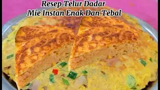 Jadi Incaran Bocil Saking Enaknya,Baru Mateng Langsung Ludes‼️ RESEP TELUR DADAR MIE INSTAN ENAK 