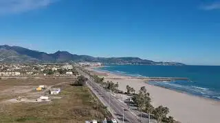 Area de Autocaravanas, El Grao de Castell&oacute;n..a vista de drone