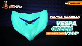 TIPS REPAINT WARNA TERBARU DARI SAMURAI PAINT VESPA GREEN V744*!