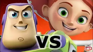 Buzz Lightyear vs Jessie sarlacc pit arena fight Disney Infinity toy box