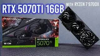 Gainward  RTX 5070 Ti Phoenix with Ryzen 7 9700x install unbox Gameplay