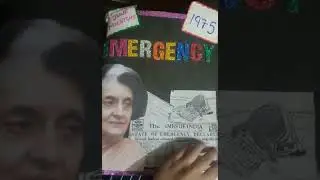 Emergency Project File class 12। Political Science Project File on Emergency। Project File class 12।