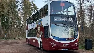 *Thrash + maxed out* Lothian bus 341 Gemini 2 Volvo B9TL (SN59 BGK)