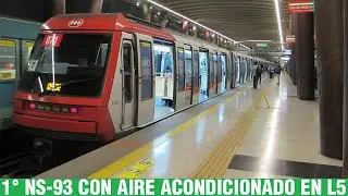 Metro De Santiago | El Primer NS-93 Con Aire Acondicionado En Linea 5