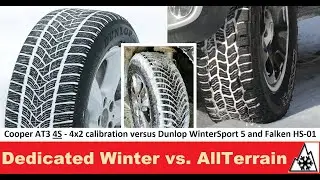 Winter Tires versus AT Cooper AT3 4S - Traction Tests