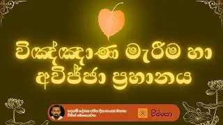 විඤ්ඤාණ මැරීම හා අවිජ්ජා ප්‍රහාණ​ය