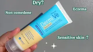 DermiVe sensitive  moisturizer Review| Non comedogenic moisturizer 