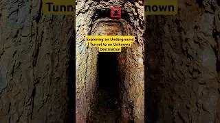 Exploring an Underground Tunnel to an Unknown Destination #scary #urbex #haunted 🥹