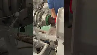 HDPE water pipe production line machines drain pipe extruder #machine #pipeline #plasticpipe
