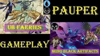 Dimir Fadas Vs Mono Black Artefatos [PAUPER] | Gameplay Ao Vivo #mtgpauper #mtgpaupergameplay