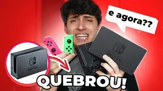 Minha Switch Dock quebrou desse jeito!! O que fazer, como evitar e onde comprar