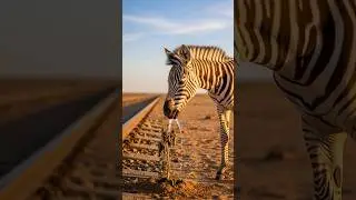 Zebra saved the Apple tree from drying up by watering it 😭 #ai​ #save​ #tree​ #zebra​