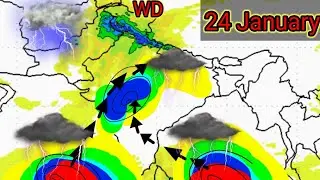 10 दिनों तक का सम्पूर्ण भारत का मौसम उत्तर भारत में सक्रिय WD से कई राज्यों में भारी बारिश होगी।