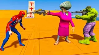 Scary Teacher 3D – Спасательная миссия Человека-паука! Халк начинает эпическую битву – Игровая ан...