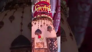 Elegant Gold Bindi with Pink Saree ✨ | Bridal Look That Shines 💖 | Indian Tradition Beauty #shorts