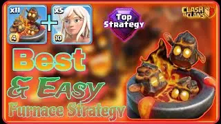 Learn This Strategy, No Base Can Fail You. Best Furnace & Warden Fireball Strategy. Army 👇