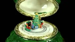 18033 Mr. Christmas Porcelain Music Box - Tree Plays 