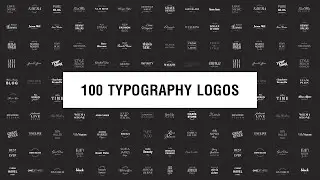Download Free | 100 typography Logos | Photoshop Tutorials