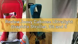 Review Joovy Caboose Ultralight Graphite Stroller, Sit and Stand, Tandem Stroller, Black