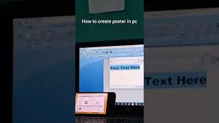 how to create poster on pc #viral#computereducation #dailyshorts #youtube