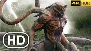 God Of War 3 PS5 Kratos Vs Poseidon Boss Fight 4K 60FPS HDR